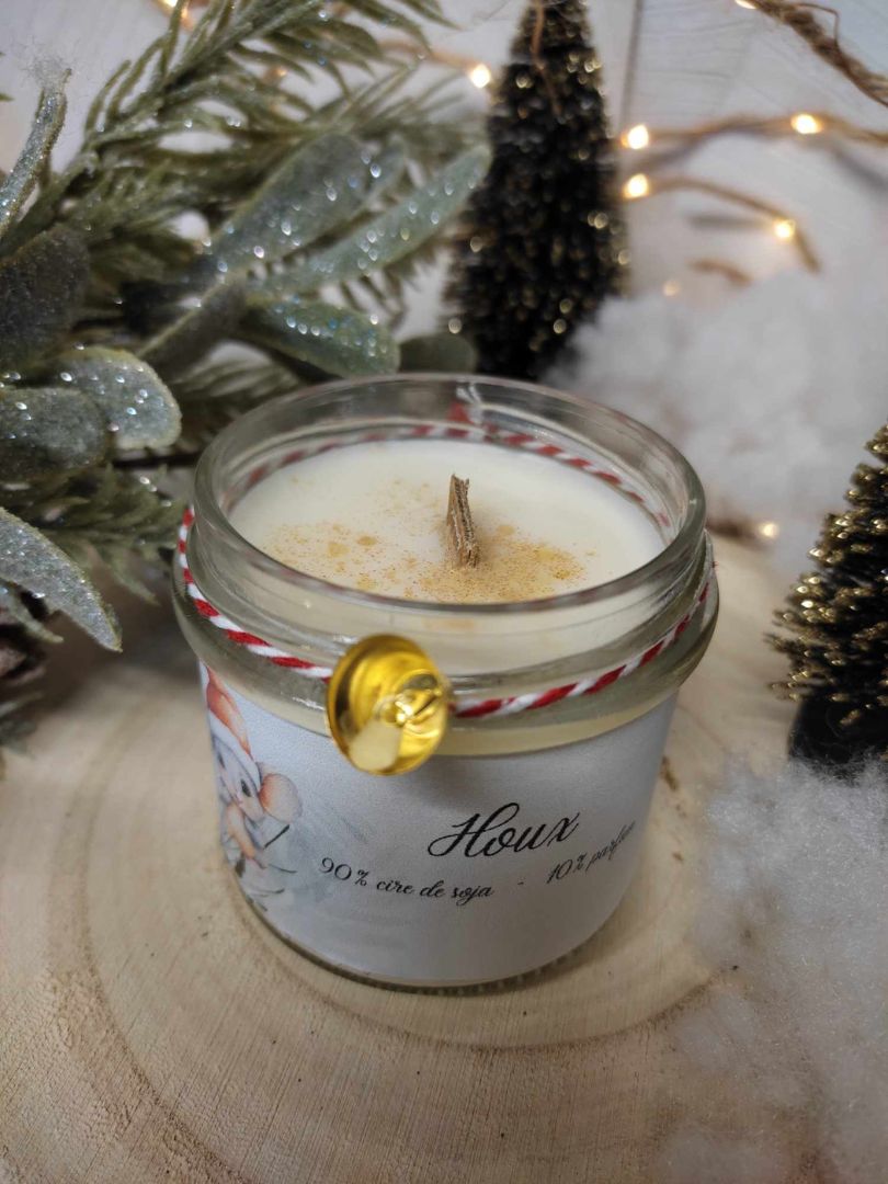 Bougie collection de Noël - Houx