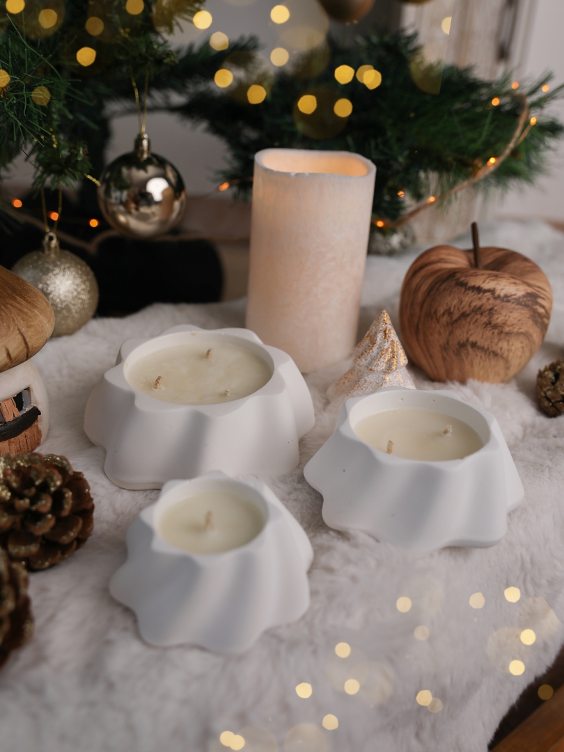 Bougie mon sapin trio