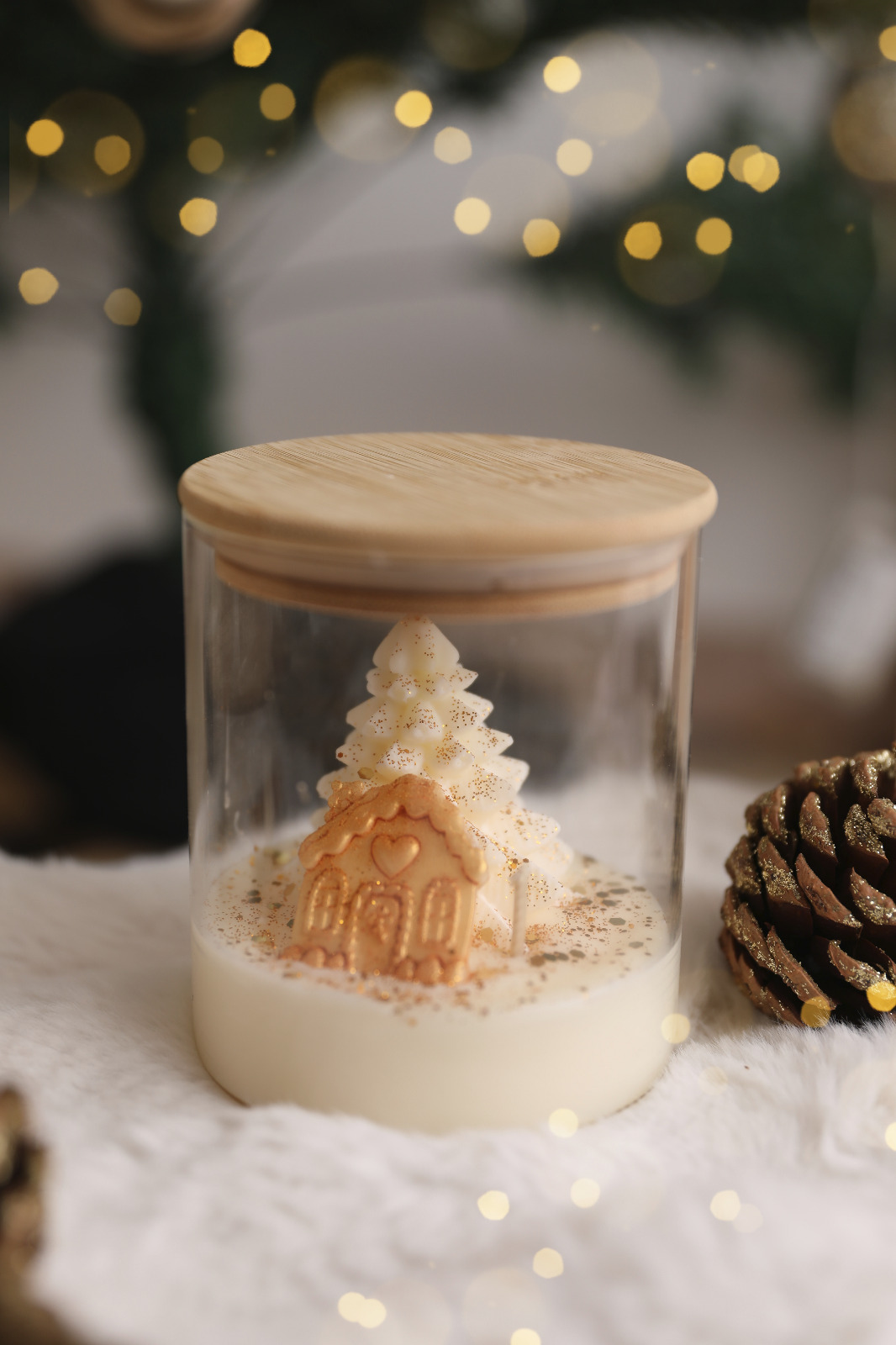 Bougie Ma maisonette de Noël - Féerie sucrée