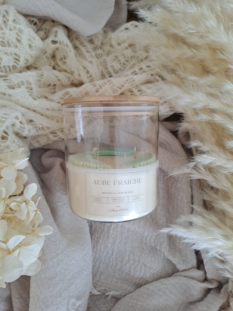 Grande bougie - Aube fraiche (Eucalyptus)