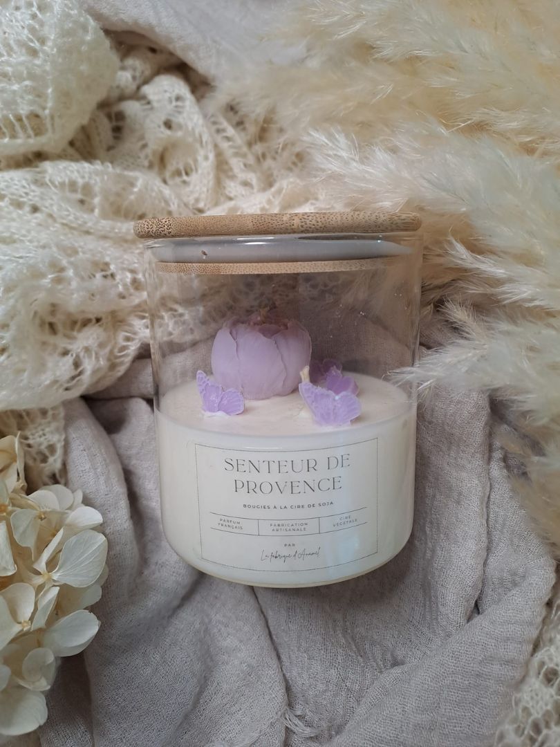 Grande bougie - Senteur de provence (Musc, lavande)