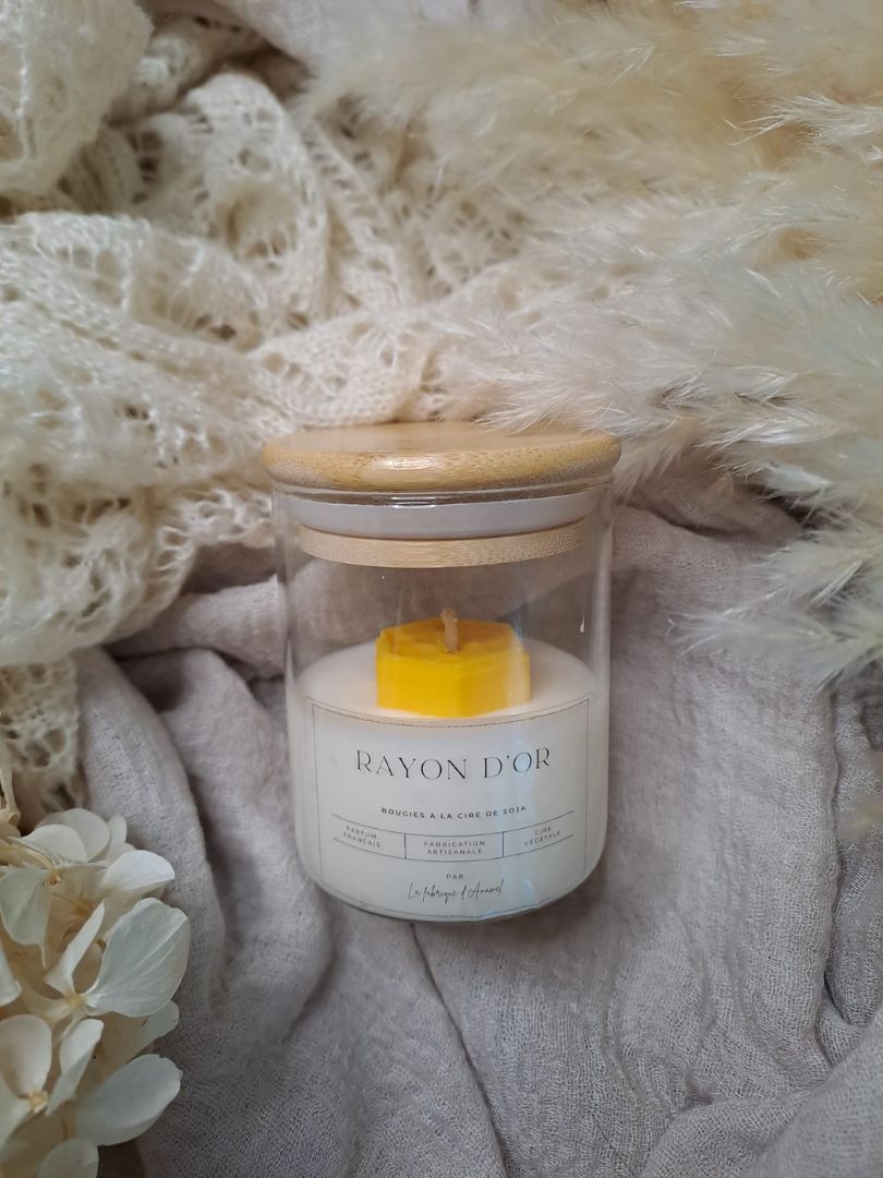 Petite bougie - Rayon d'or (Miel vanille)