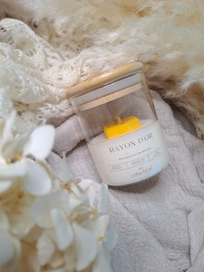 Petite bougie - Rayon d'or (Miel vanille)