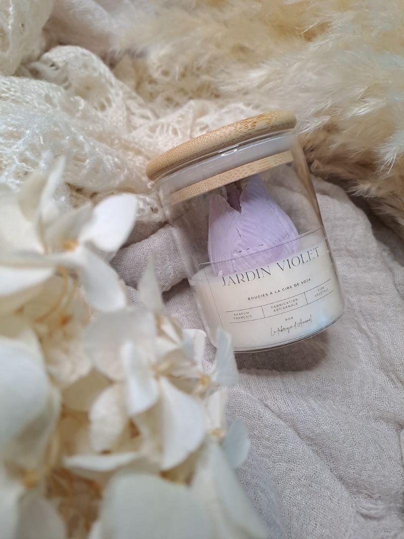 Petite bougie - Jardin violet (Violette)
